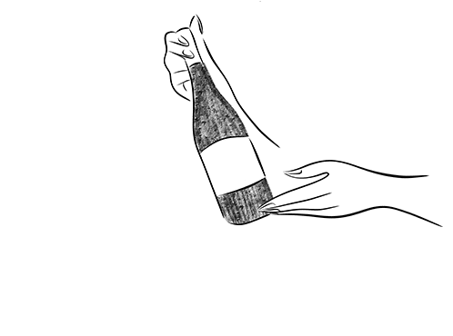 Illustration bouteille de vin