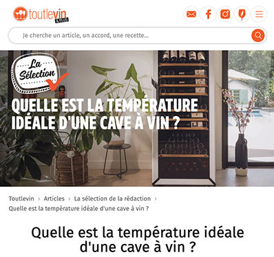 Article cave à vin Goguette dans Tout le vin
